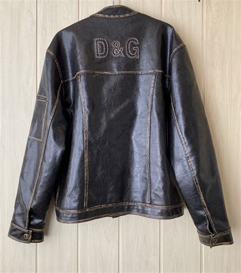 dolce gabbana leather jackets|d&g leather jacket.